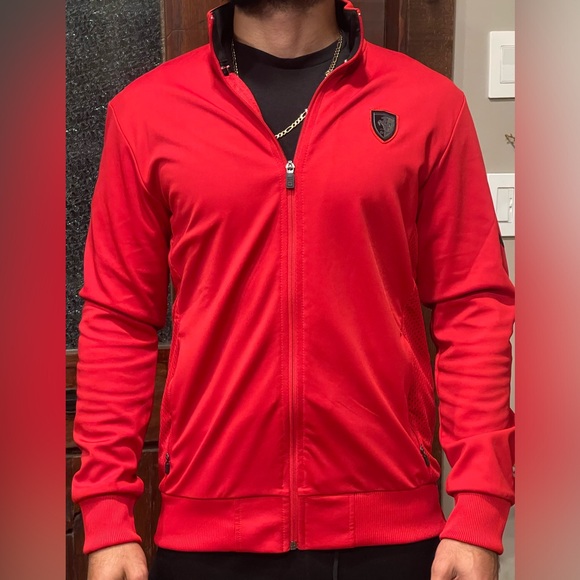Men’s Puma Ferrari Scuderia Full Zip Red Jacket Size UK-L, US-M - Picture 1 of 7